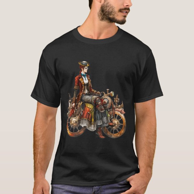 T-shirt Facile Rider Femme Moto classique (Devant)