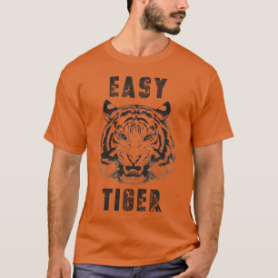 T-shirt Facile Tiger déprimé déprimé décontracté