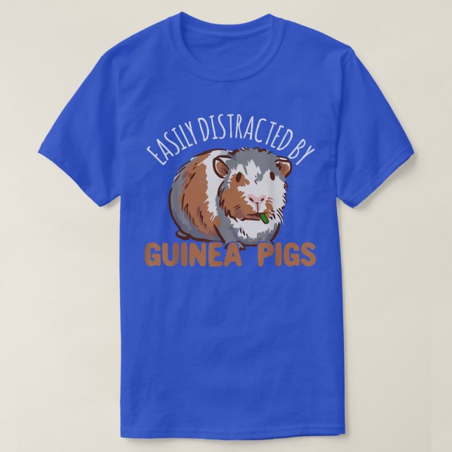 T-shirt Facilement Distracté Par Les Cochons De Guinée (Design devant)