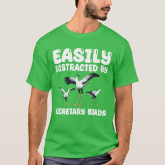 T-shirt Facilement Distracté Par Secrétaire Birds boy