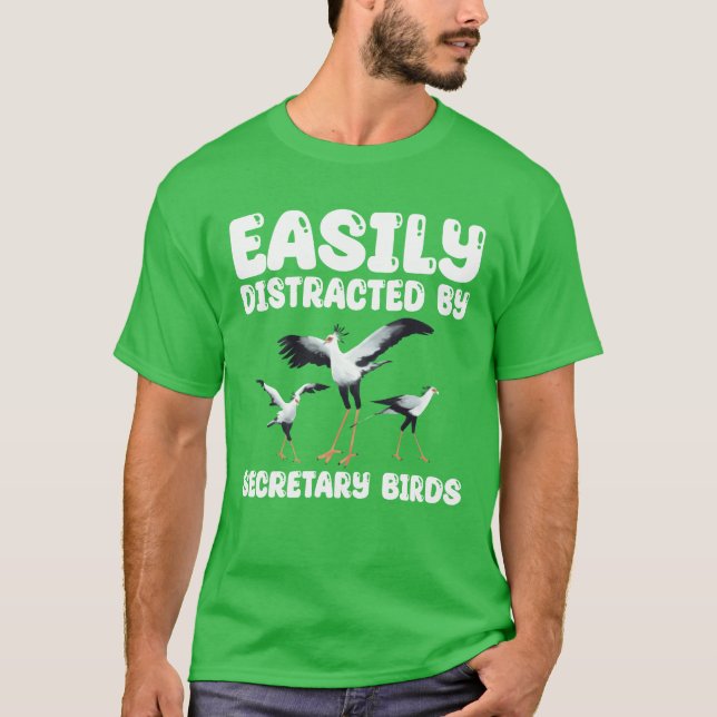 T-shirt Facilement Distracté Par Secrétaire Birds boy (Devant)
