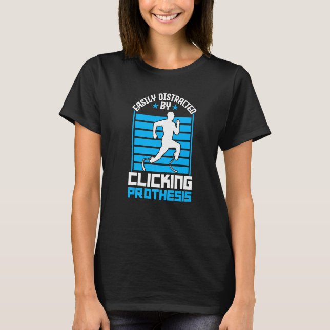 T-shirt Facilement Distrait En Cliquant Sur Prothèse Proth (Devant)