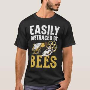 T-shirt Facilement Distrait Par Abeille Abeille Apiariste