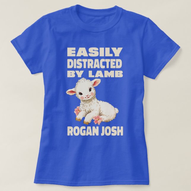 T-shirt Facilement Distrait Par Amateur De Curry Lamb Roga (Design devant)