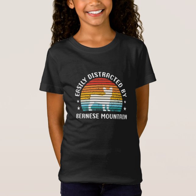 T-Shirt Facilement distrait par Bernese Mountain dog, Bern (Devant)