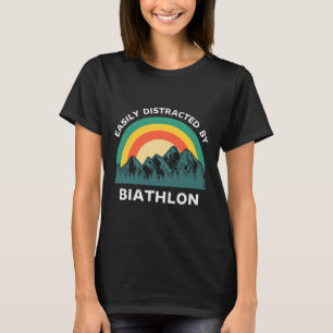 T-shirt Facilement Distrait Par Biathlon Funny Sports D'Hi