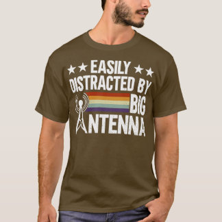 T-shirt Facilement Distrait Par Big Antenna Ham Radio O