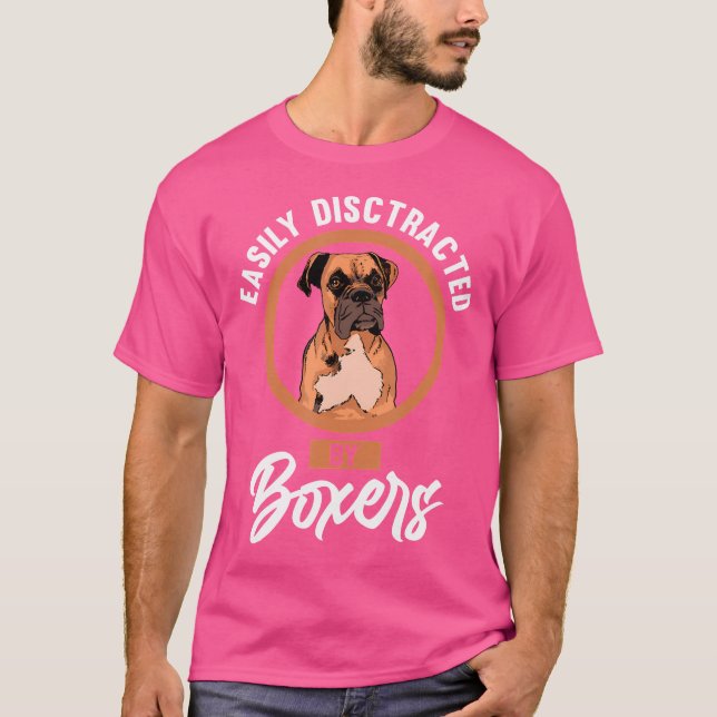 T-shirt Facilement Distrait Par Boxer Boxer (Devant)