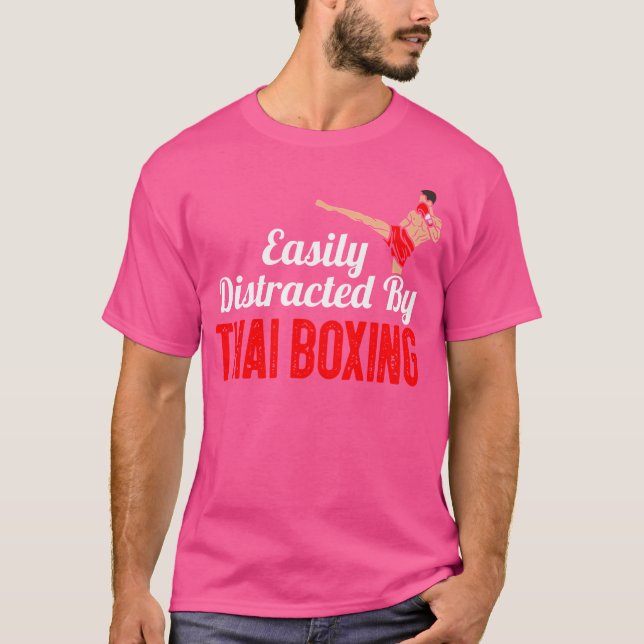 T-shirt Facilement Distrait Par Boxer De Boxe De Boxe De B (Devant)
