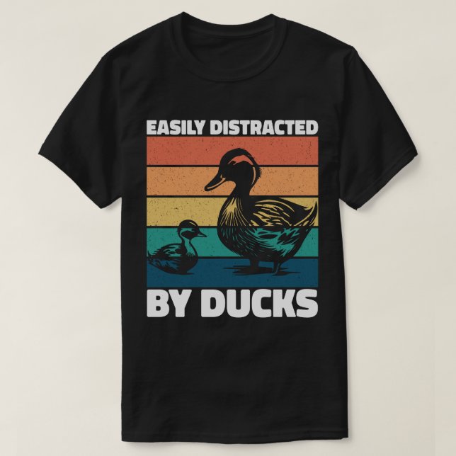 T-shirt Facilement Distrait Par Canards Amoureux Cool Agri (Design devant)