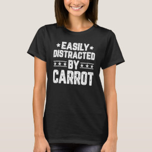 T-shirt Facilement Distrait Par Carottes Végétariennes Car