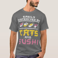 Facilement Distrait Par Chats Sushi Japon Cuisine