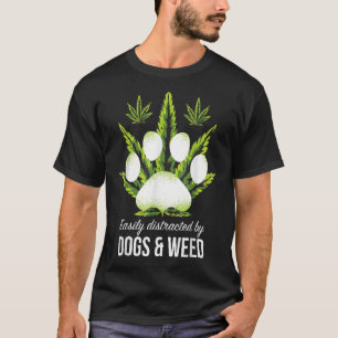 T-shirt Facilement Distrait Par Chien Mauvais Chien
