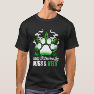 T-shirt Facilement Distrait Par Chiens Mauvais Chiens Homm
