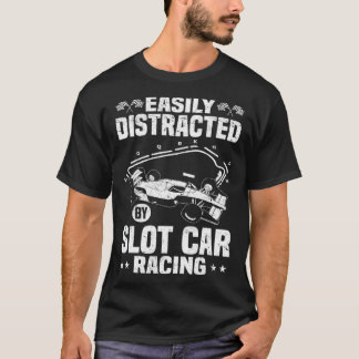 T-shirt Facilement Distrait Par Course De Voiture À Fente