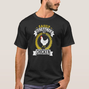 T-shirt Facilement Distrait Par Éleveur De Poules Pondeuse