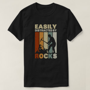 T-shirt Facilement Distrait Par La Géologie Des Rochers