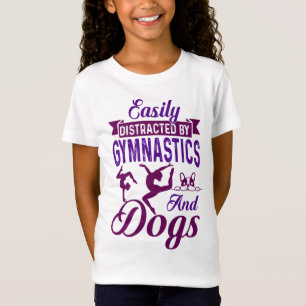 T-Shirt Facilement distrait par la gymnastique et les chie