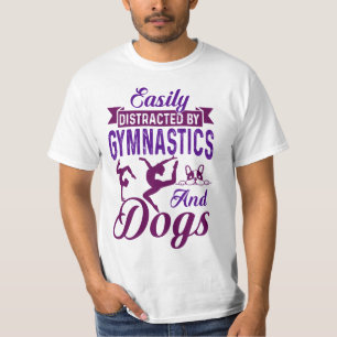 T-shirt Facilement distrait par la gymnastique et les chie