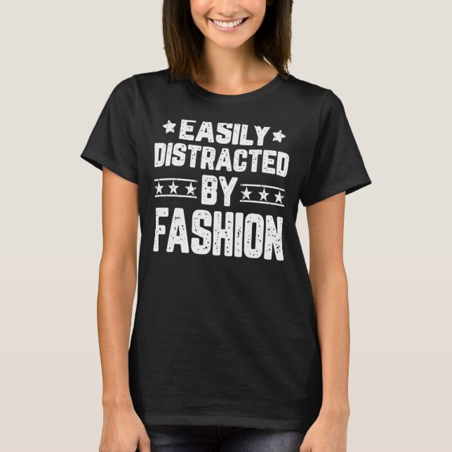 T-shirt Facilement Distrait Par La Mode Conception (Devant)