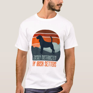 T-shirt Facilement Distrait Par La Promenade De Chiens Iri