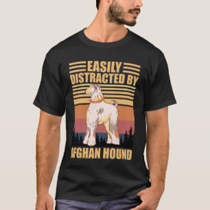 T-shirt Facilement distrait par l'amant du chien afghan ho