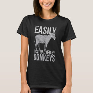 T-shirt Facilement Distrait Par L'Âne 1