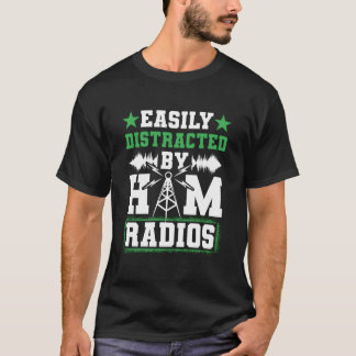 T-shirt Facilement distrait par le réseau de radios amateu