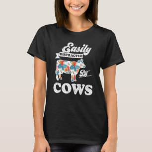 T-shirt Facilement Distrait Par L'élevage De Vaches