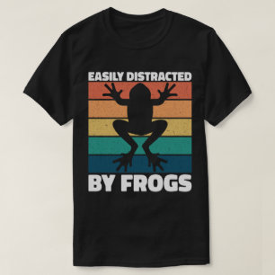 T-shirt Facilement Distrait Par Les Amateurs De Grenouille