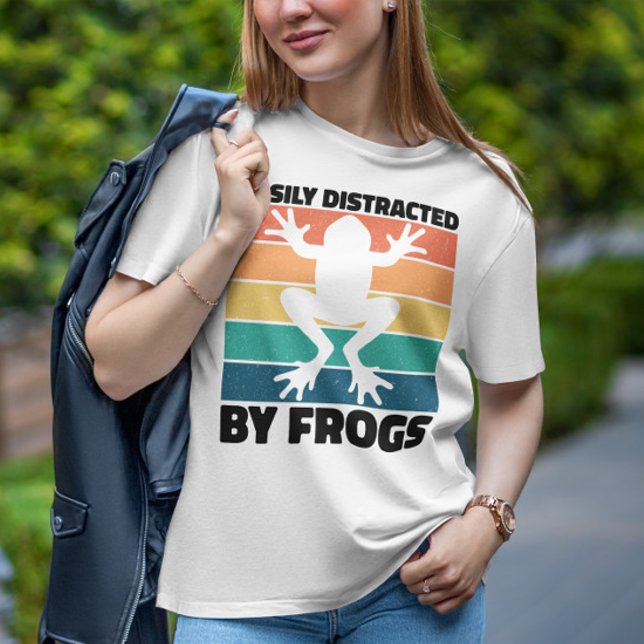 T-shirt Facilement Distrait Par Les Amateurs De Grenouille (Créateur téléchargé)