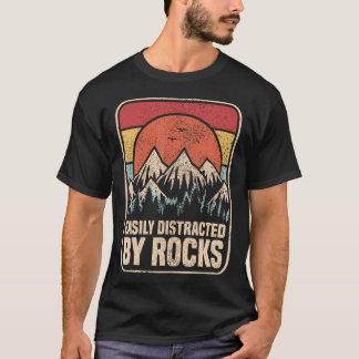 T-shirt Facilement Distrait Par Les Amateurs De Roches Géo