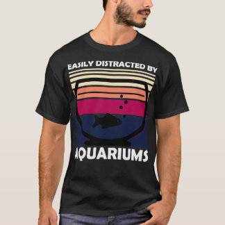 T-shirt Facilement Distrait Par Les Aquariums