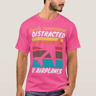T-shirt Facilement Distrait Par Les Avions