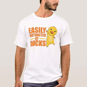 T-shirt Facilement Distrait Par Les Canards - Drôle Canard
