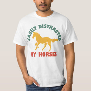 T-shirt Facilement Distrait Par Les Chevaux