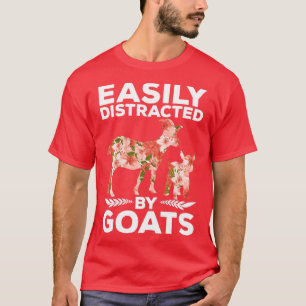 T-shirt Facilement Distrait Par Les Chèvres