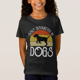 T-Shirt Facilement Distrait Par Les Chiens
