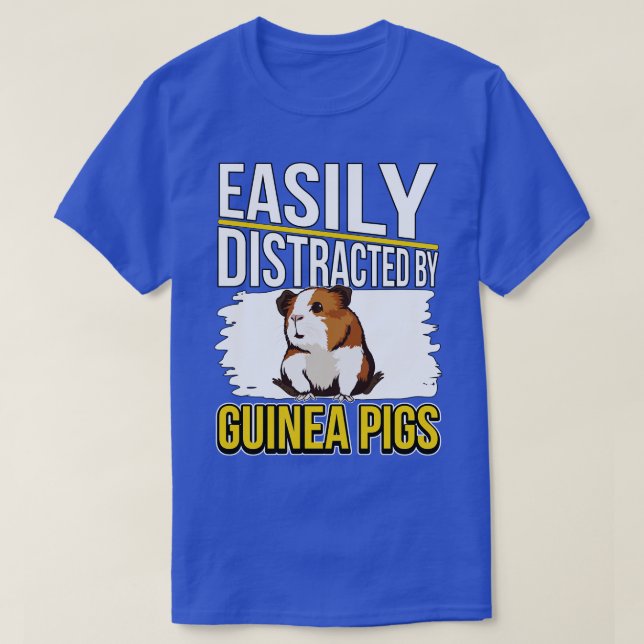 T-shirt Facilement Distrait Par Les Cochons De Guinée (Design devant)
