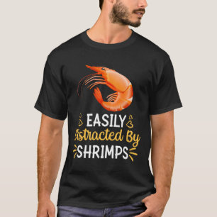 T-shirt Facilement Distrait Par Les crevettes