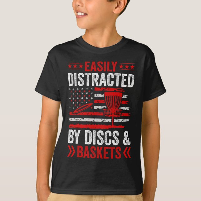 T-shirt Facilement Distrait Par Les Disques Et Les Skets  (Devant)