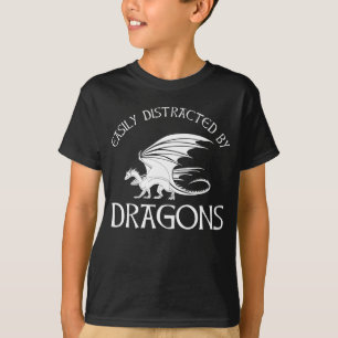 T-shirt Facilement Distrait Par Les Dragons
