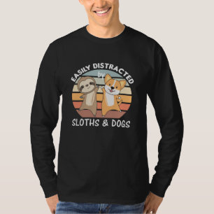 T-shirt Facilement Distrait Par Les Fentes Et Chiens Hund