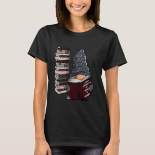 T-shirt Facilement distrait par les livres et les gnomes,