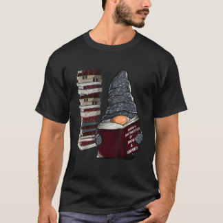 T-shirt Facilement distrait par les livres gnomes nain de