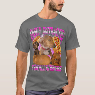 T-shirt Facilement distrait par les petites saucisses drôl