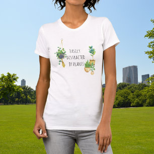 T-shirt Facilement distrait par les Plantes Plante Boho Wa