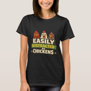 T-shirt Facilement Distrait Par Les Poules Éleveuse De Pou