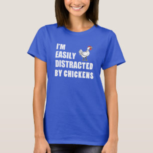 T-shirt Facilement Distrait Par Les Poulets