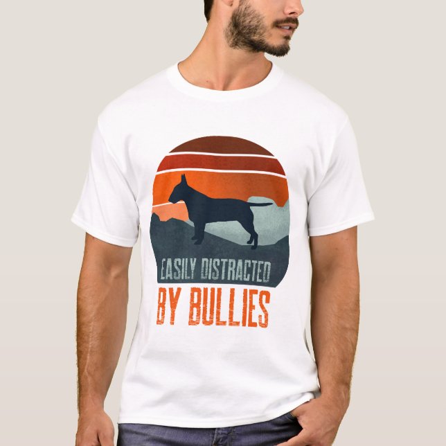 T-shirt Facilement Distrait Par Les Promenades De Chiens D (Devant)